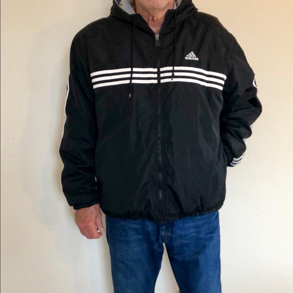 1990’s VINTAGE- REVERSIBLE HOODED JACKET.